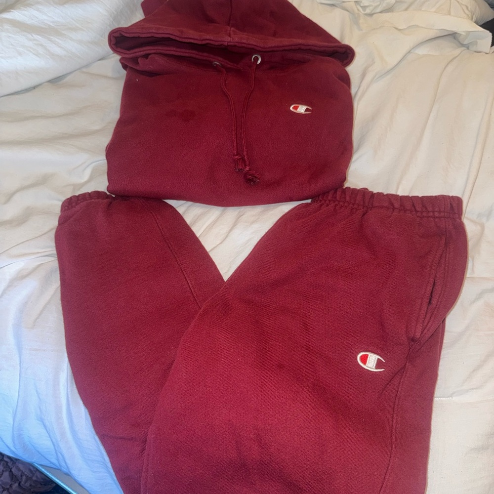 Champion Women's Burgundy Sweatpants
